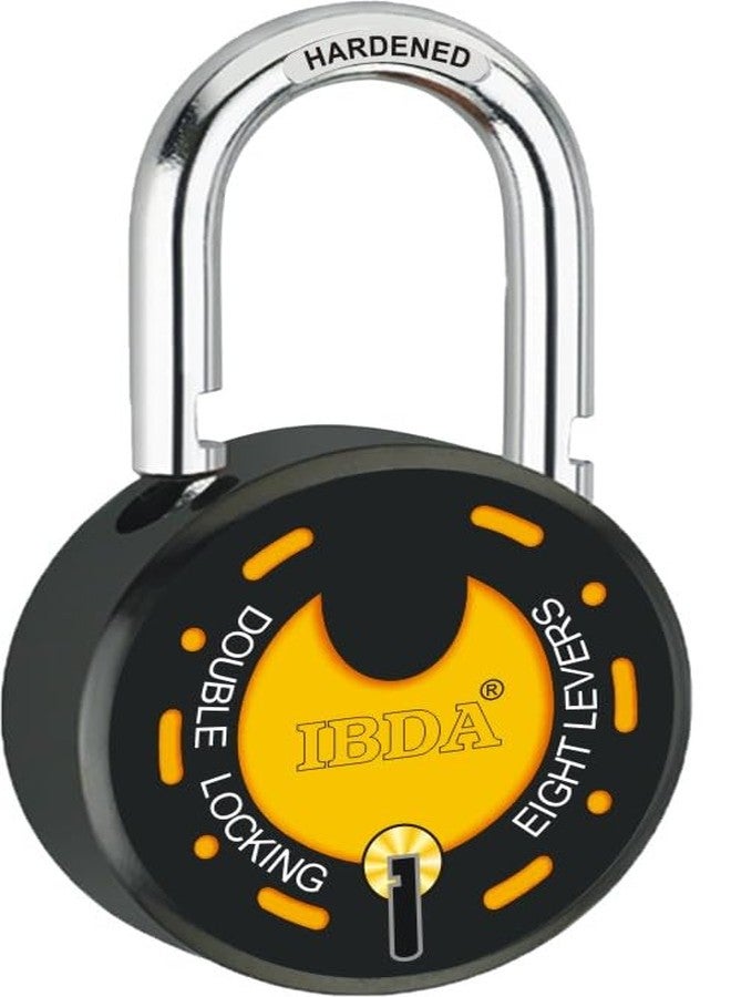 IBDA Steel Lock And Key 65Mm|Double Locking|7 Levers' Technology|Rivetless Padlock|Lock For Home,Shutter,Gate,Door,Kadi,Channel,Chain,Shop,School,Warehouse,Flat,Outdoor-Indoor Use,Multicolor - Image 3